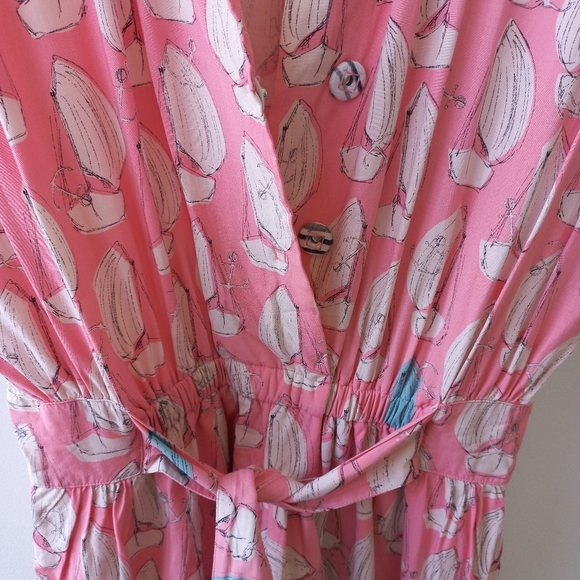 Maeve Anthropologie Women's Tourista Sailboat Romper Size 6 US - Picture 7 of 17